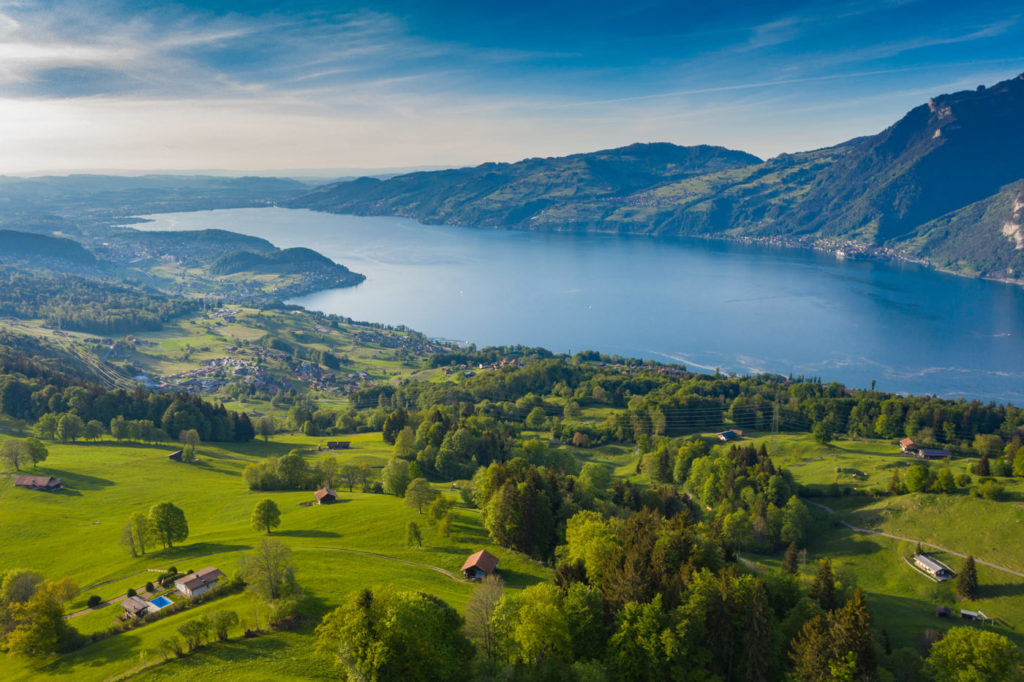Aussicht Z Aeschiried Thunersee